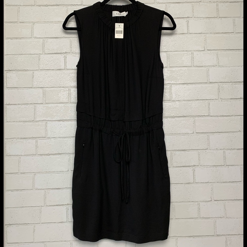A.L.C.  ALC Womens  A Line Dress Sleeveless Drawstring Size 4 New